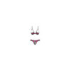 Tulia Ensemble ouvert 2 pcs - Noir et Fuchsia